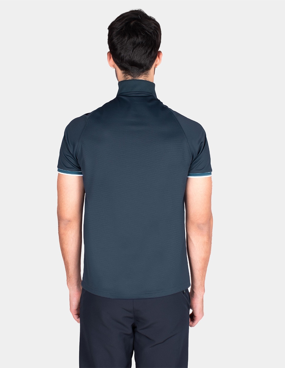Playera cuello con cierre para hombre 2