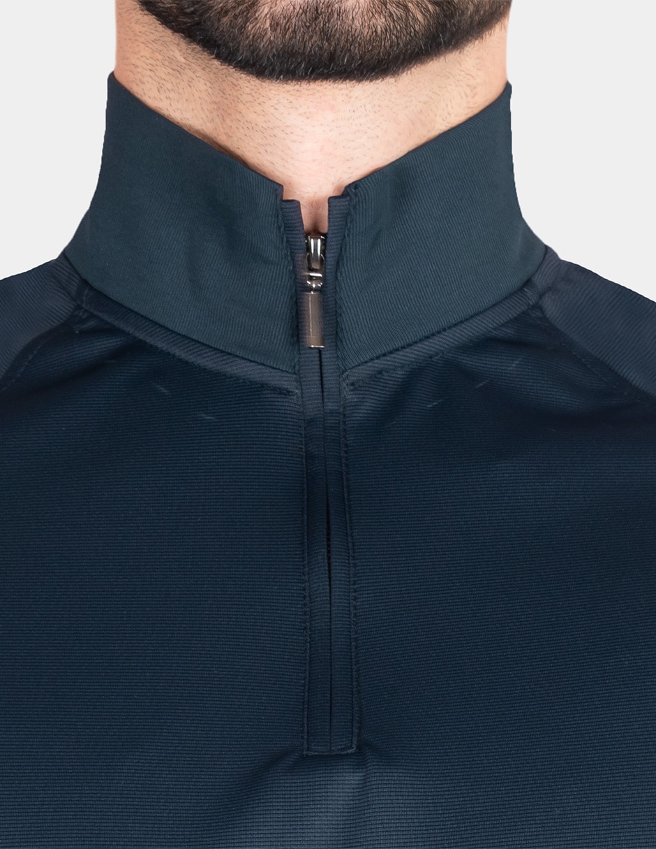 Playera cuello con cierre para hombre 4