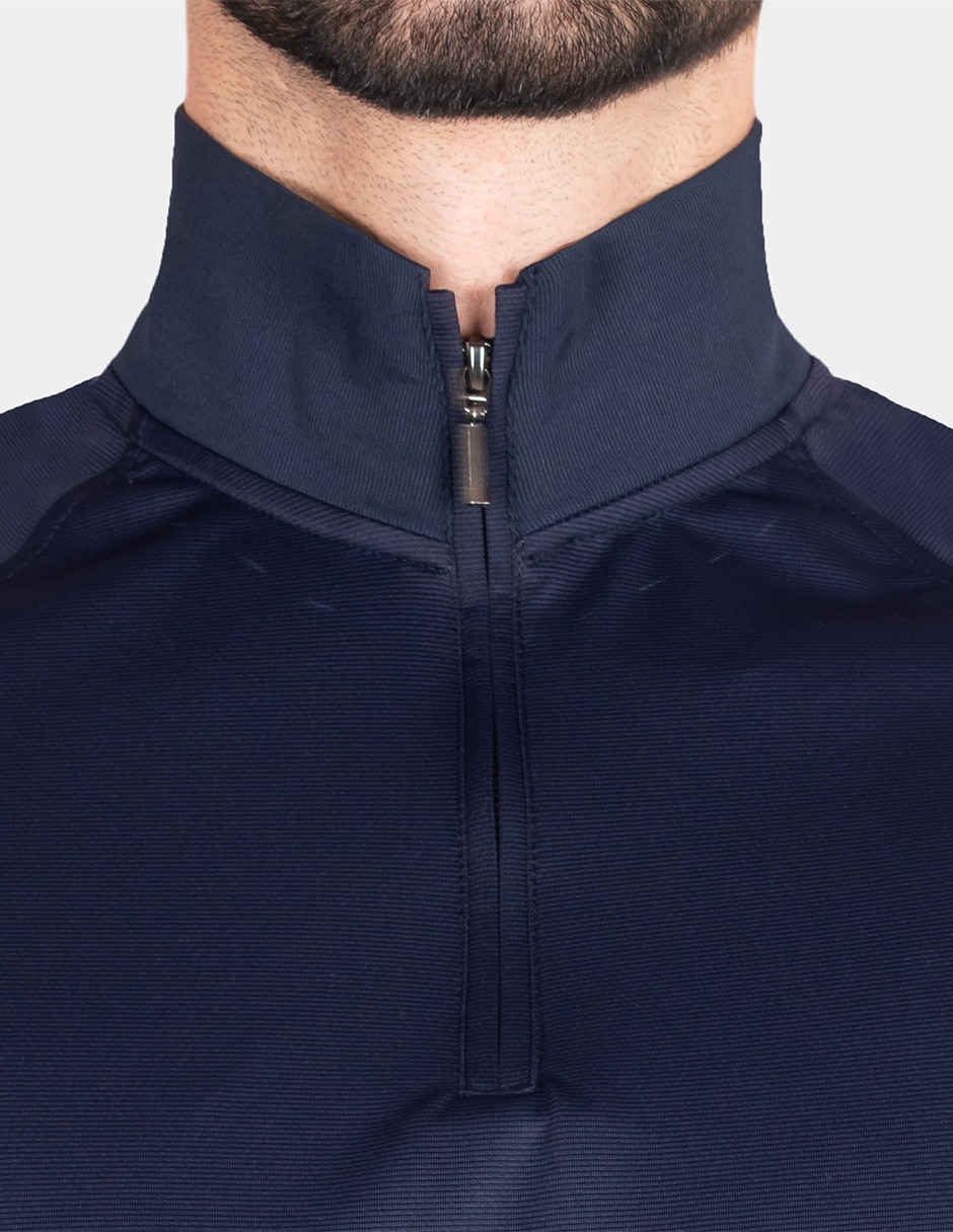 Playera cuello con cierre para hombre 3