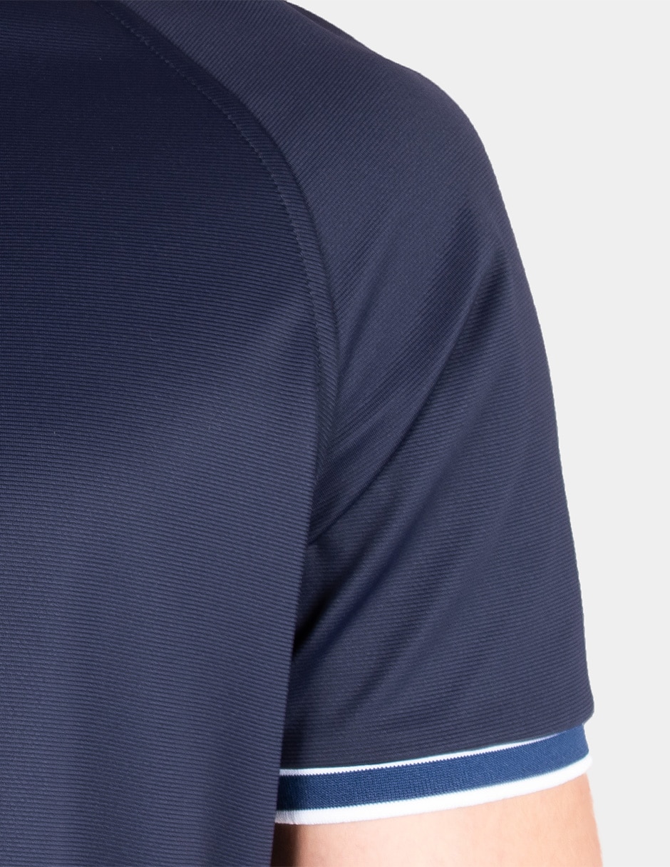 Playera cuello con cierre para hombre 2