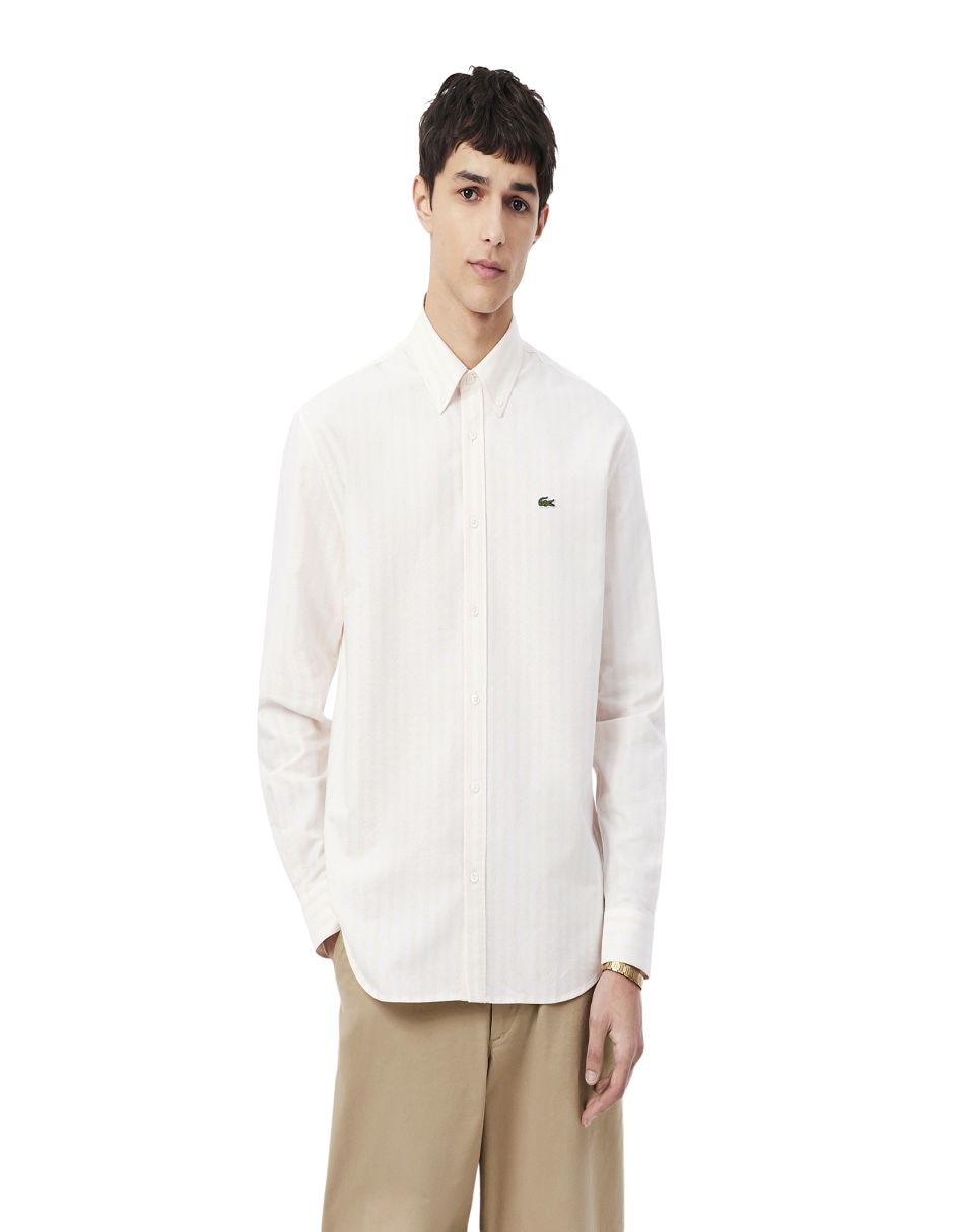 Camisa casual fw 26 de algodón manga larga para hombre 4