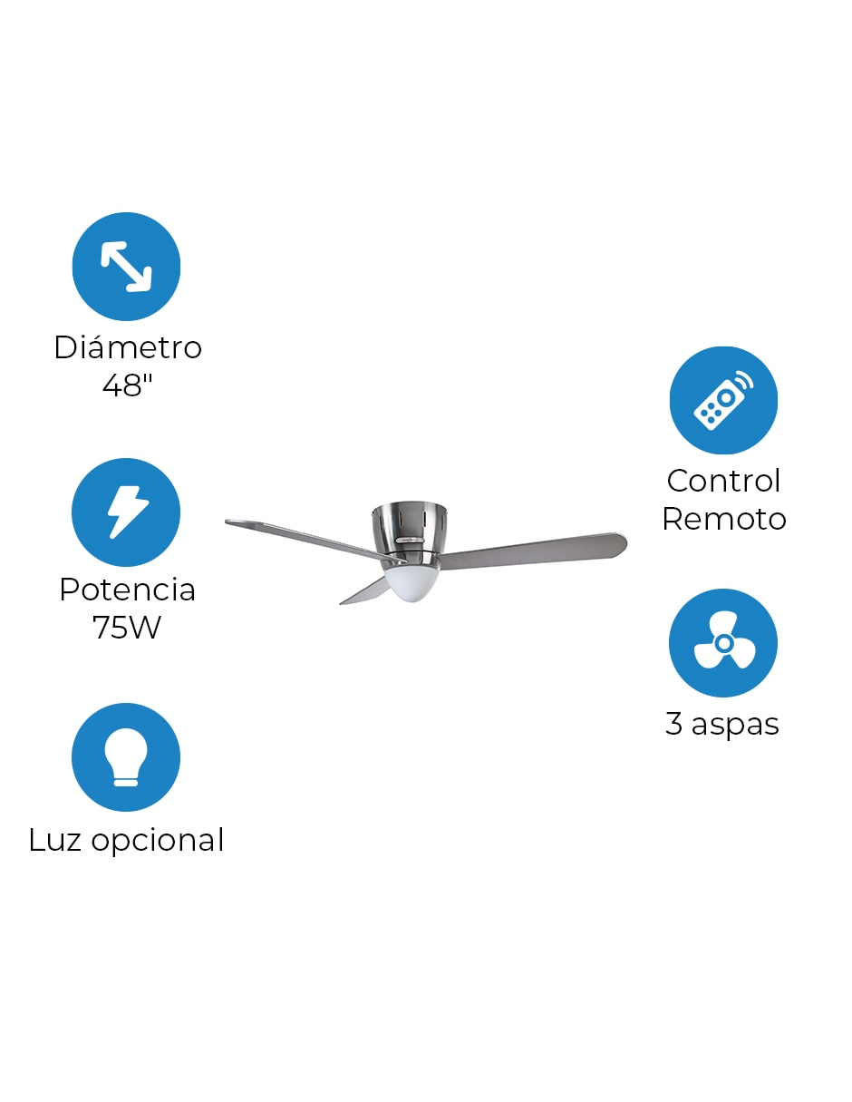 Ventilador de techo con control remoto 3