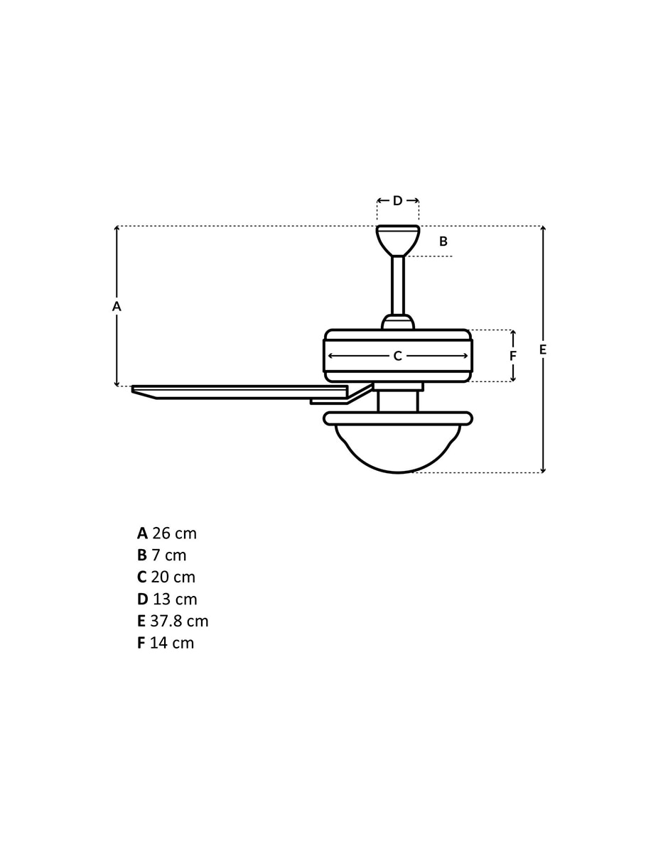 Ventilador de techo con control remoto 3 velocidades 8