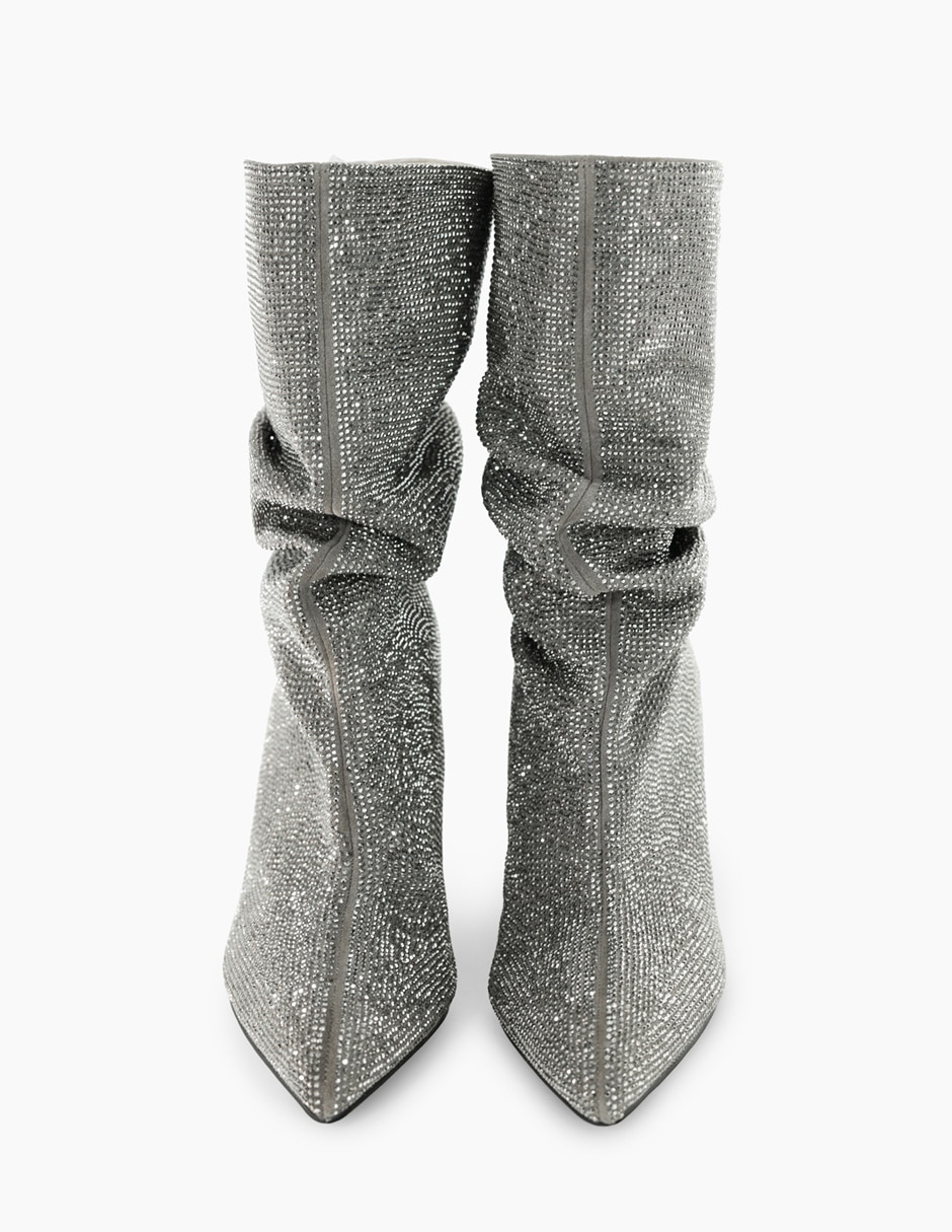 Botín arriba del tobillo glam de piel bovino para mujer 3