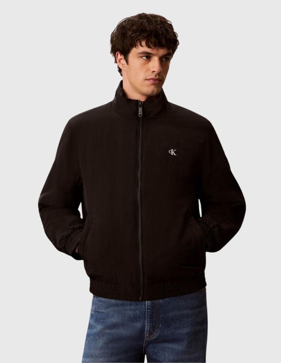 Chamarra harrington con bolsillos para hombre