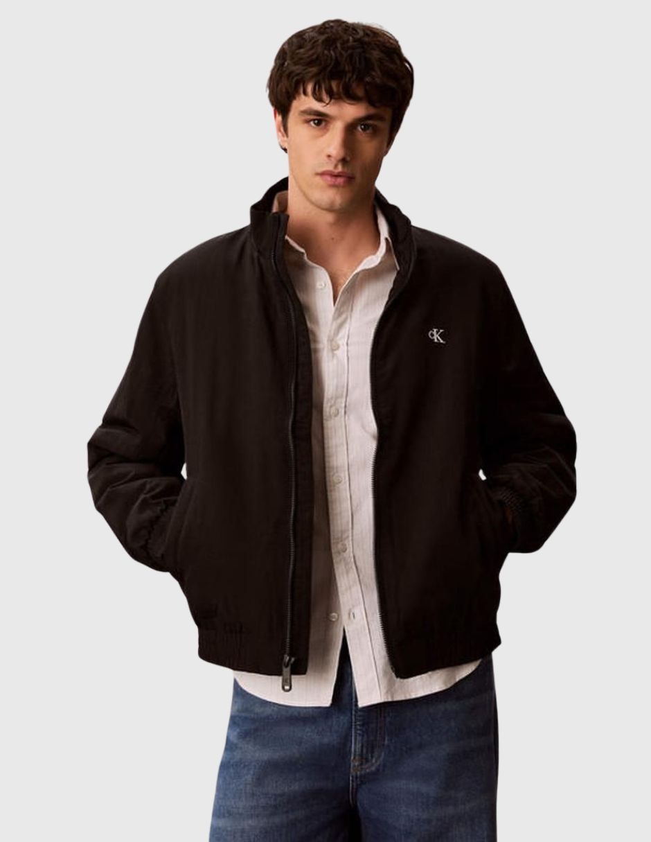 Chamarra harrington con bolsillos para hombre