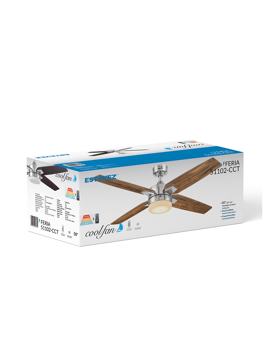 Ventilador de techo con control remoto 4