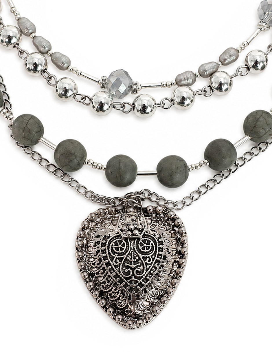 Collar de boho chic de cerámica 3