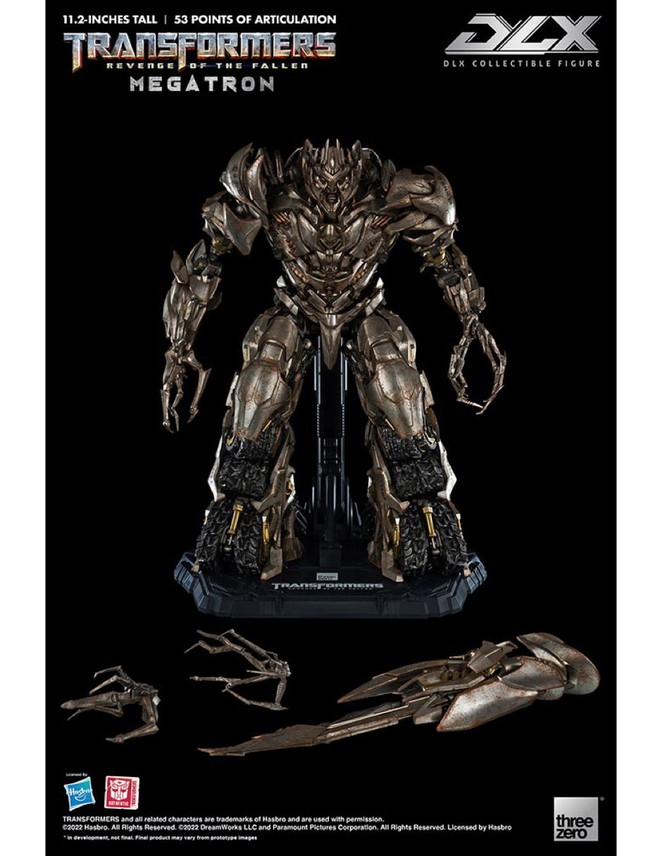 Figura de colección Sí Transformers Megatron Deluxe THREEZERO Con luz 6