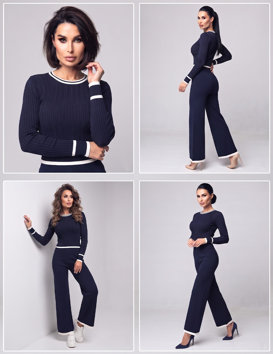 Conjunto Casual Tejido de Algodón para No aplica Mujer 5