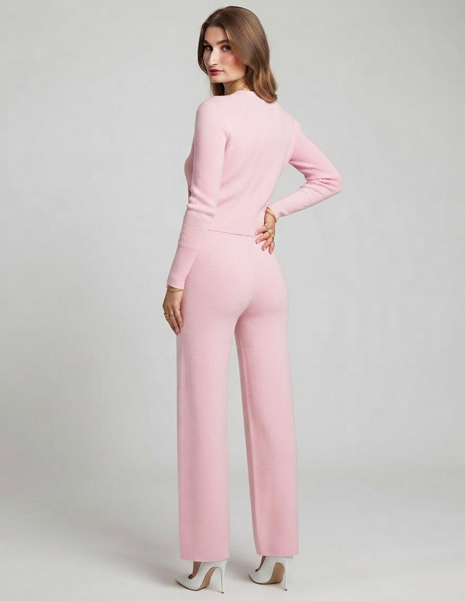 Conjunto Casual Conjuntos Tejidos de Algodón para No aplica Mujer 3