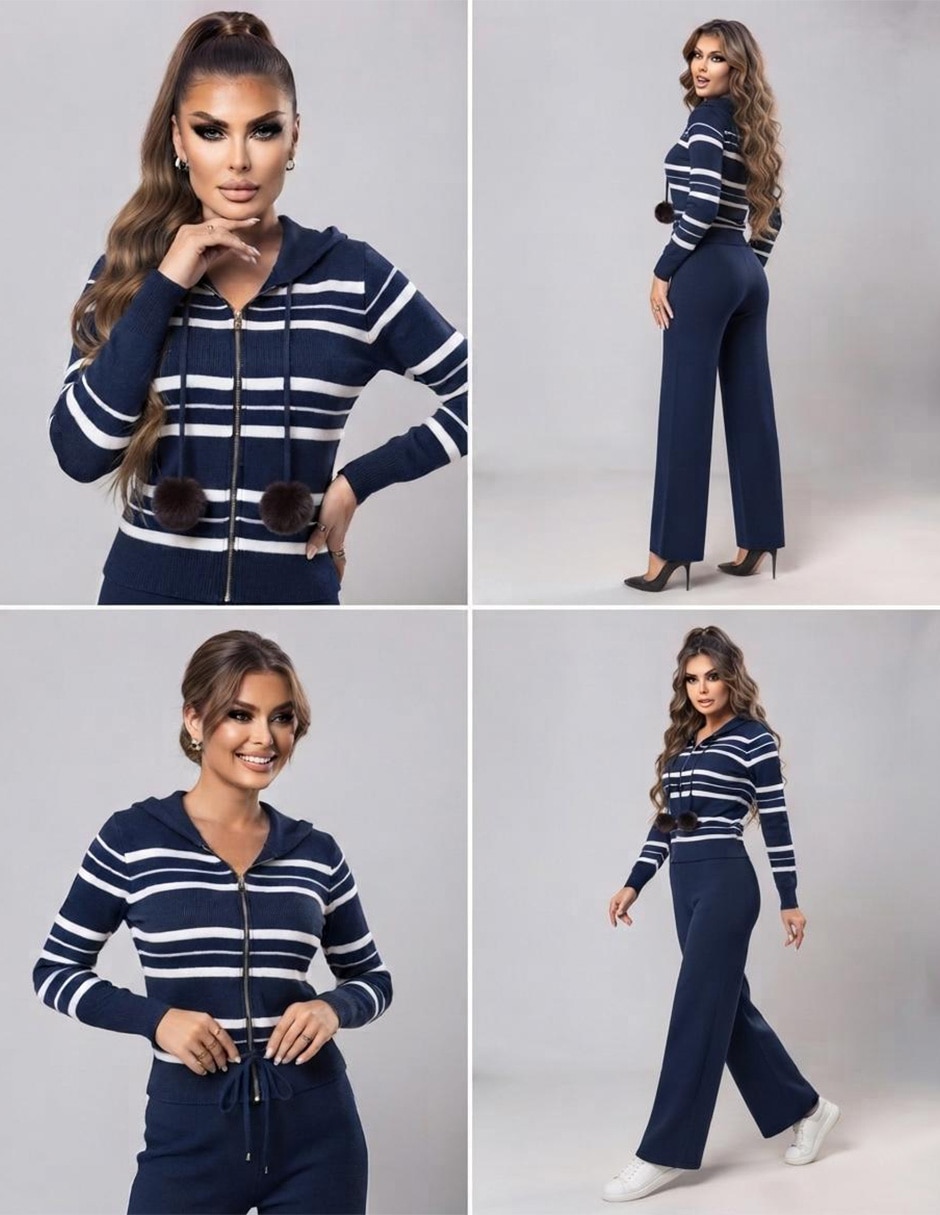 Conjunto Casual Tejido de Algodón para No aplica Mujer 2