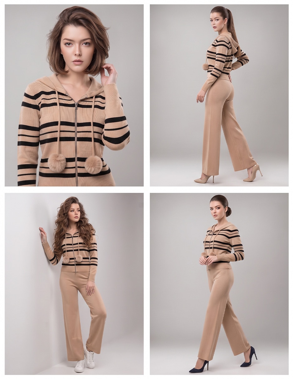Conjunto Casual Tejido de Algodón para No aplica Mujer