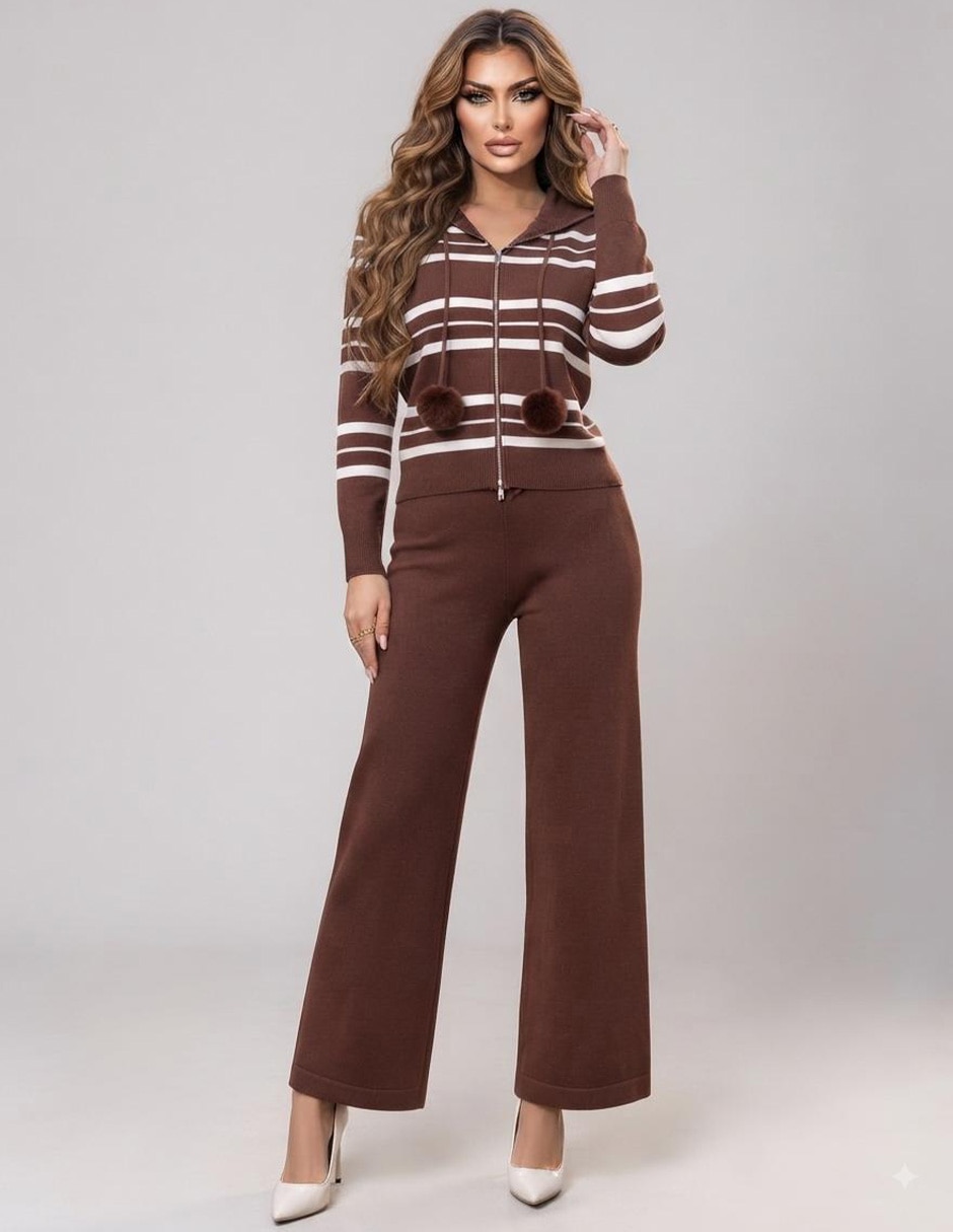 Conjunto Casual Tejido de Algodón para No aplica Mujer 1