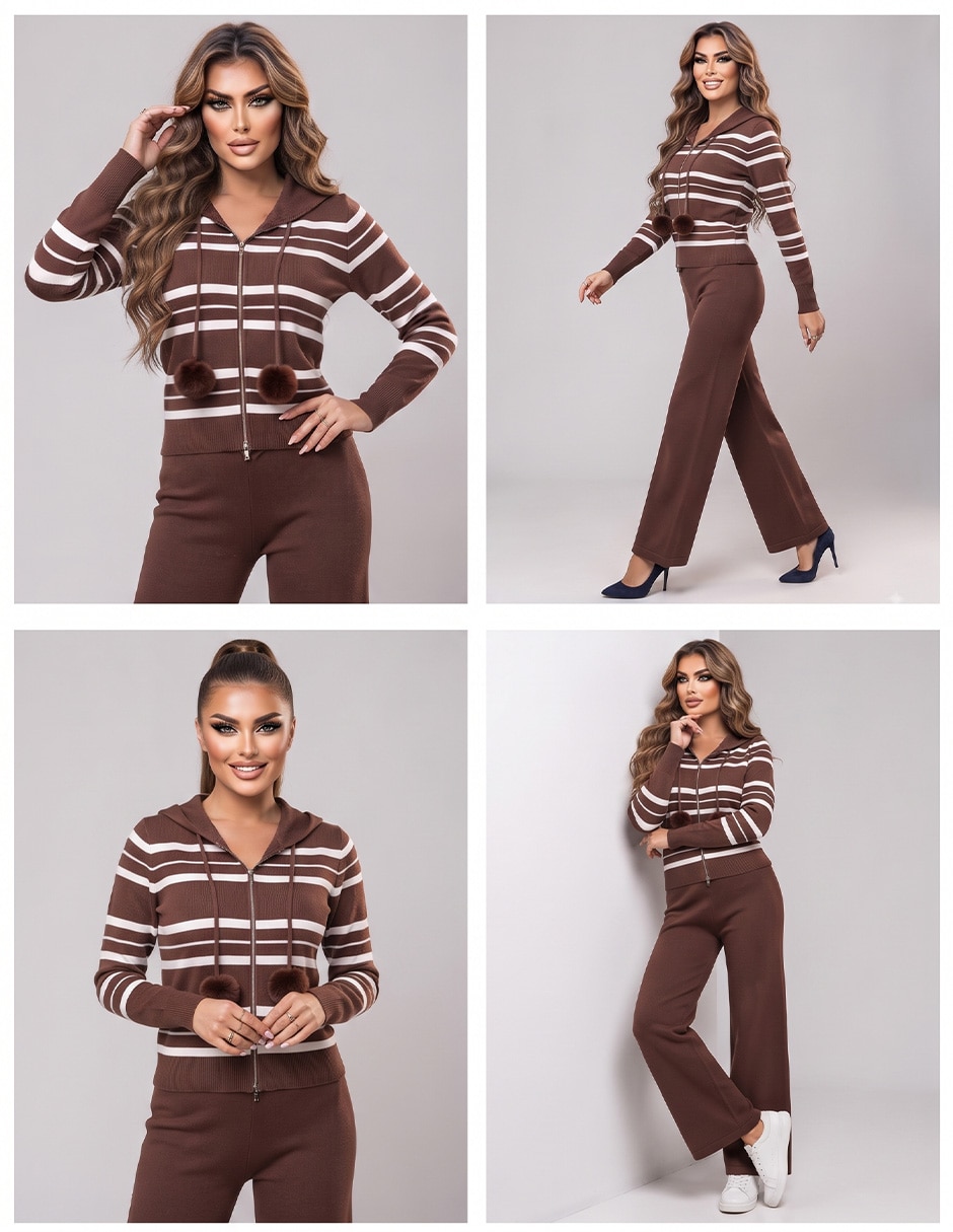 Conjunto Casual Tejido de Algodón para No aplica Mujer 5
