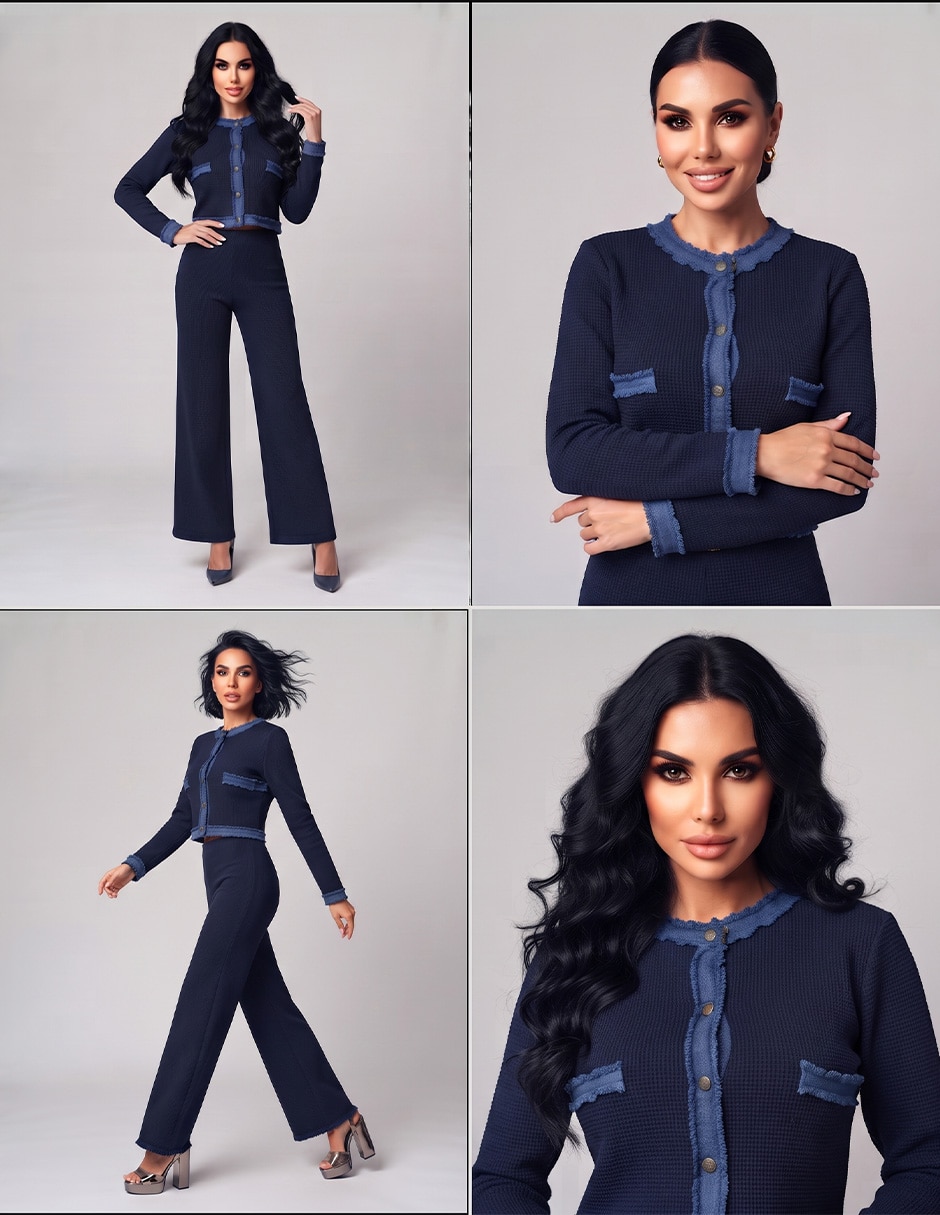 Conjunto Business casual Tejido de Algodón para No aplica Mujer 5