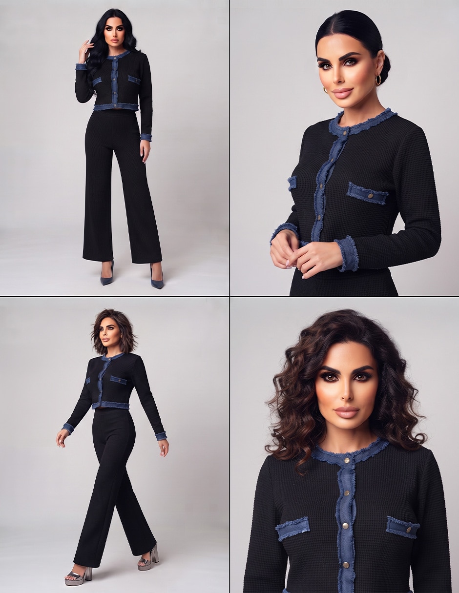 Conjunto tejido de algodón para Mujer