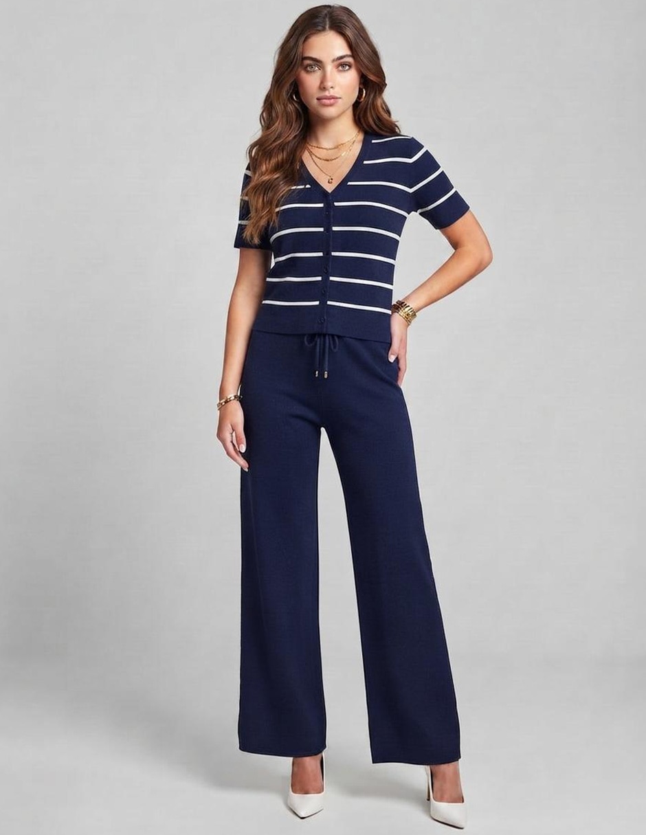 Conjunto Casual Tejido de Algodón para No aplica Mujer Conjunto Casual Tejido de Algodón para No aplica Mujer