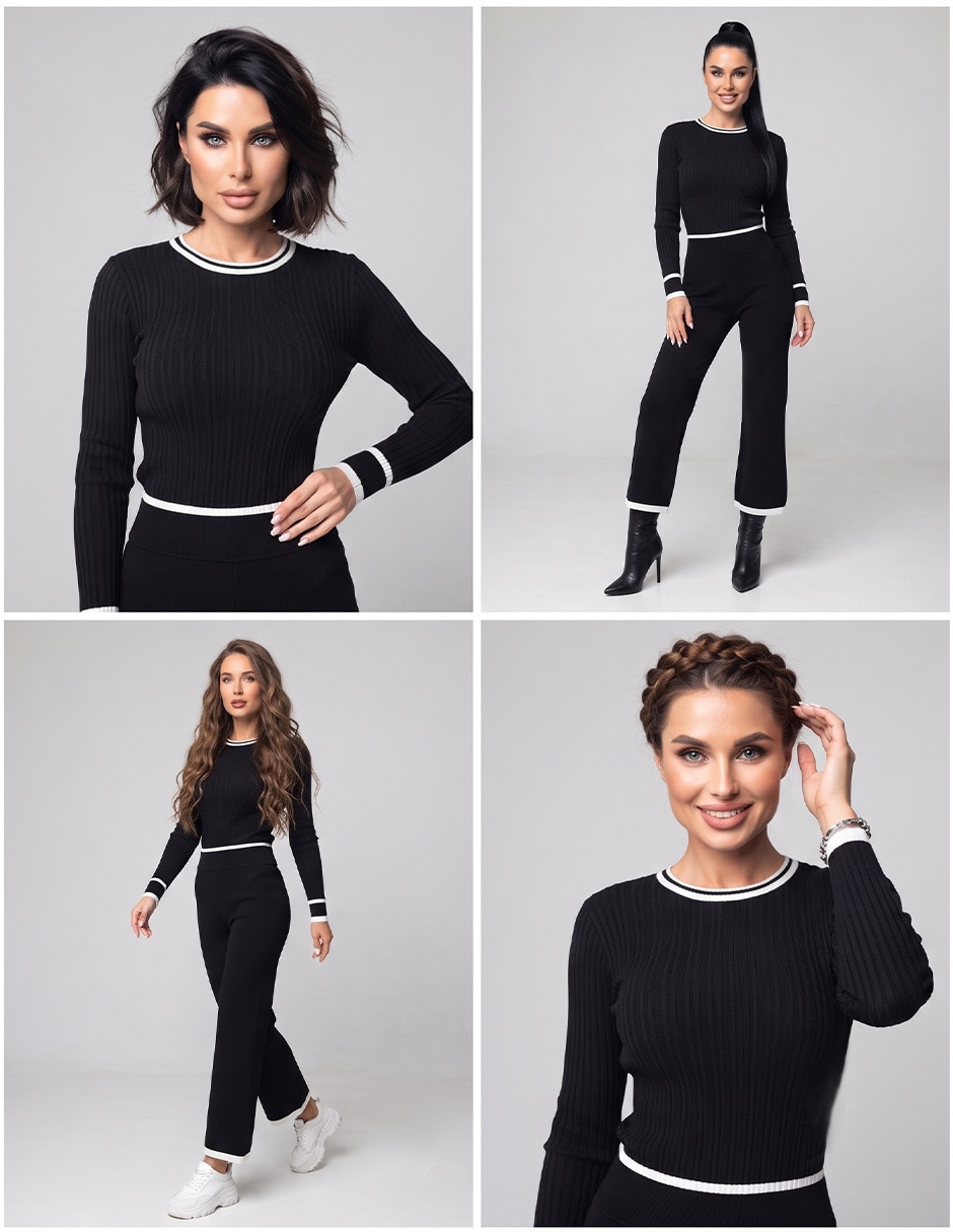 Conjunto tejido de algodón para Mujer 4