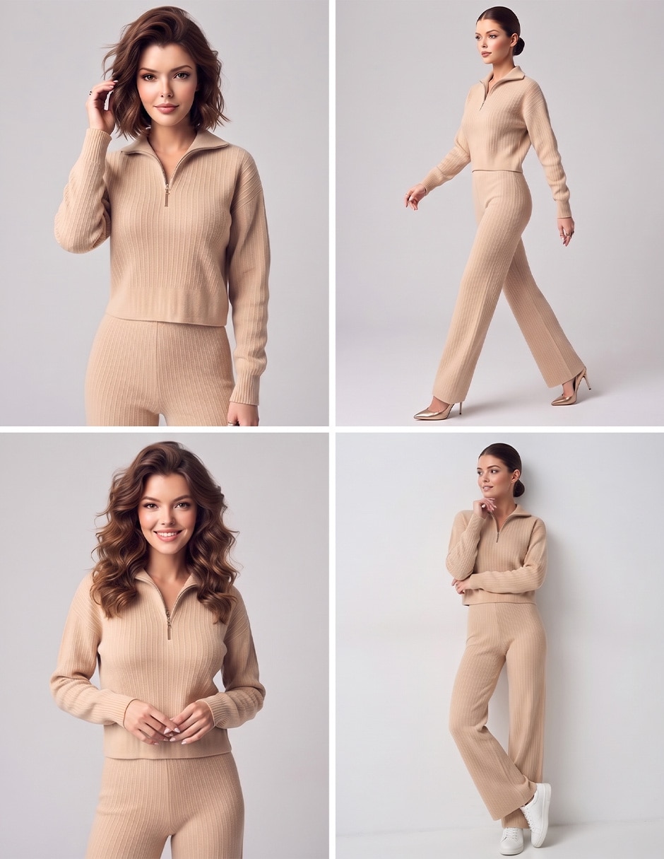 Conjunto tejido de algodón para Mujer