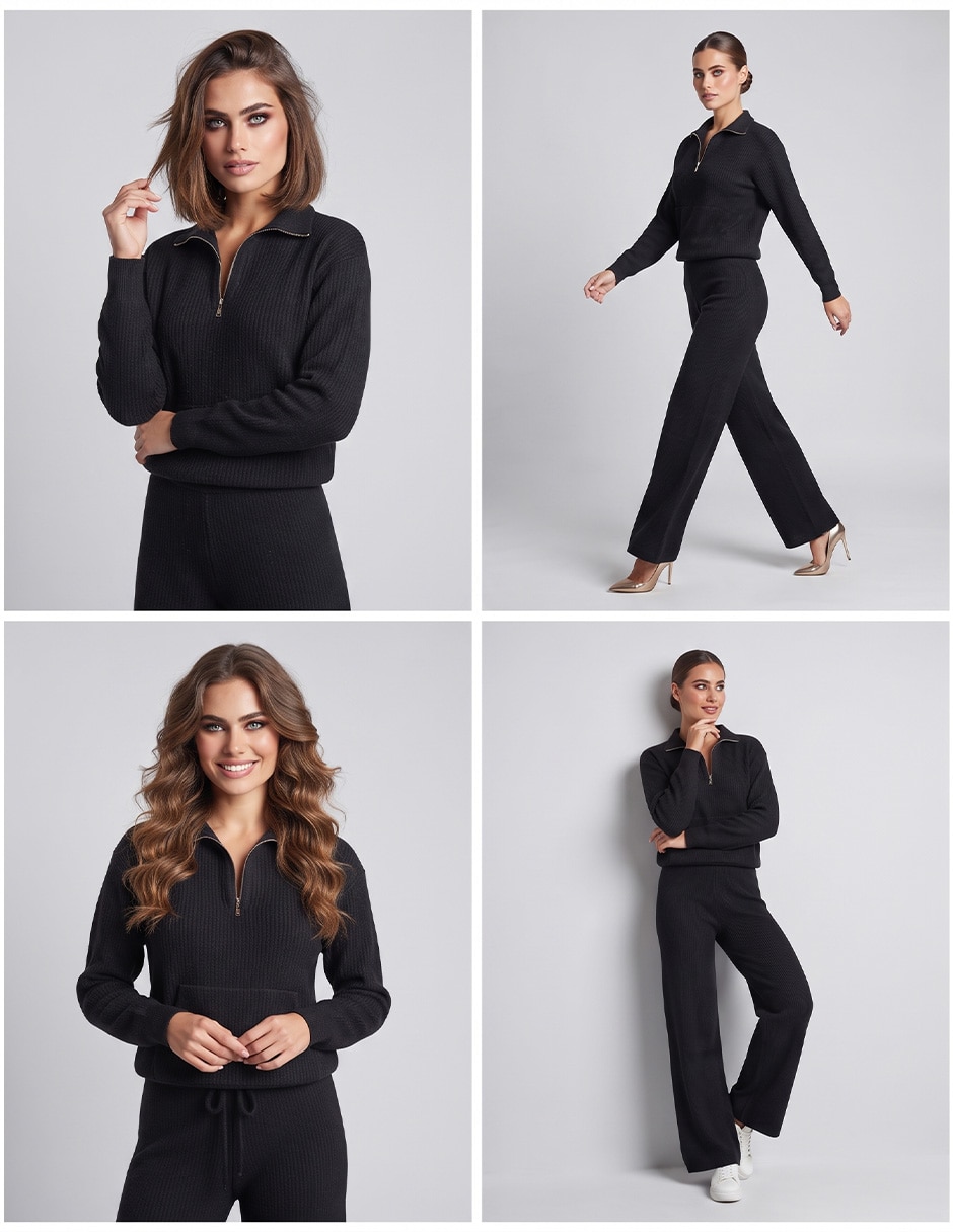Conjunto tejido de algodón para Mujer 5