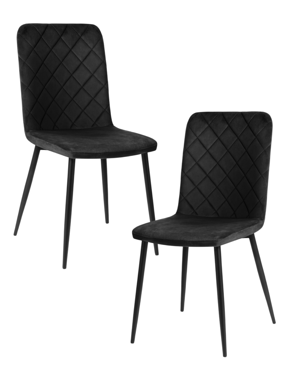 Set de sillas 2 piezas de velvet 1