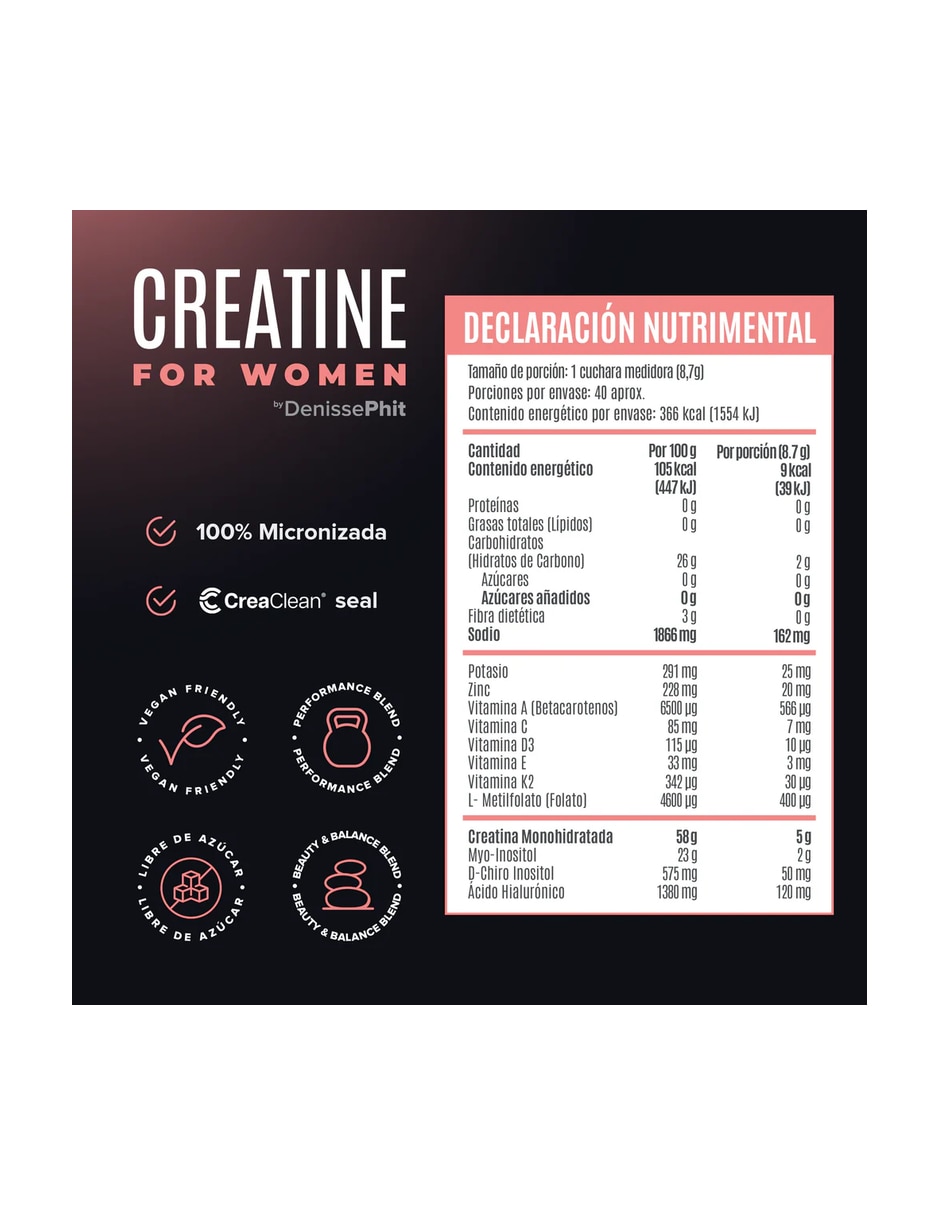 Creatina sabor Limonada de fresa de 348 g 5