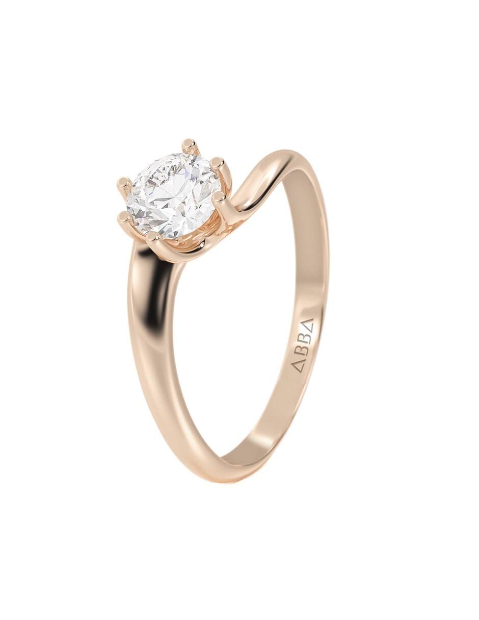 Anillo de compromiso de oro 18 k moissanita 3