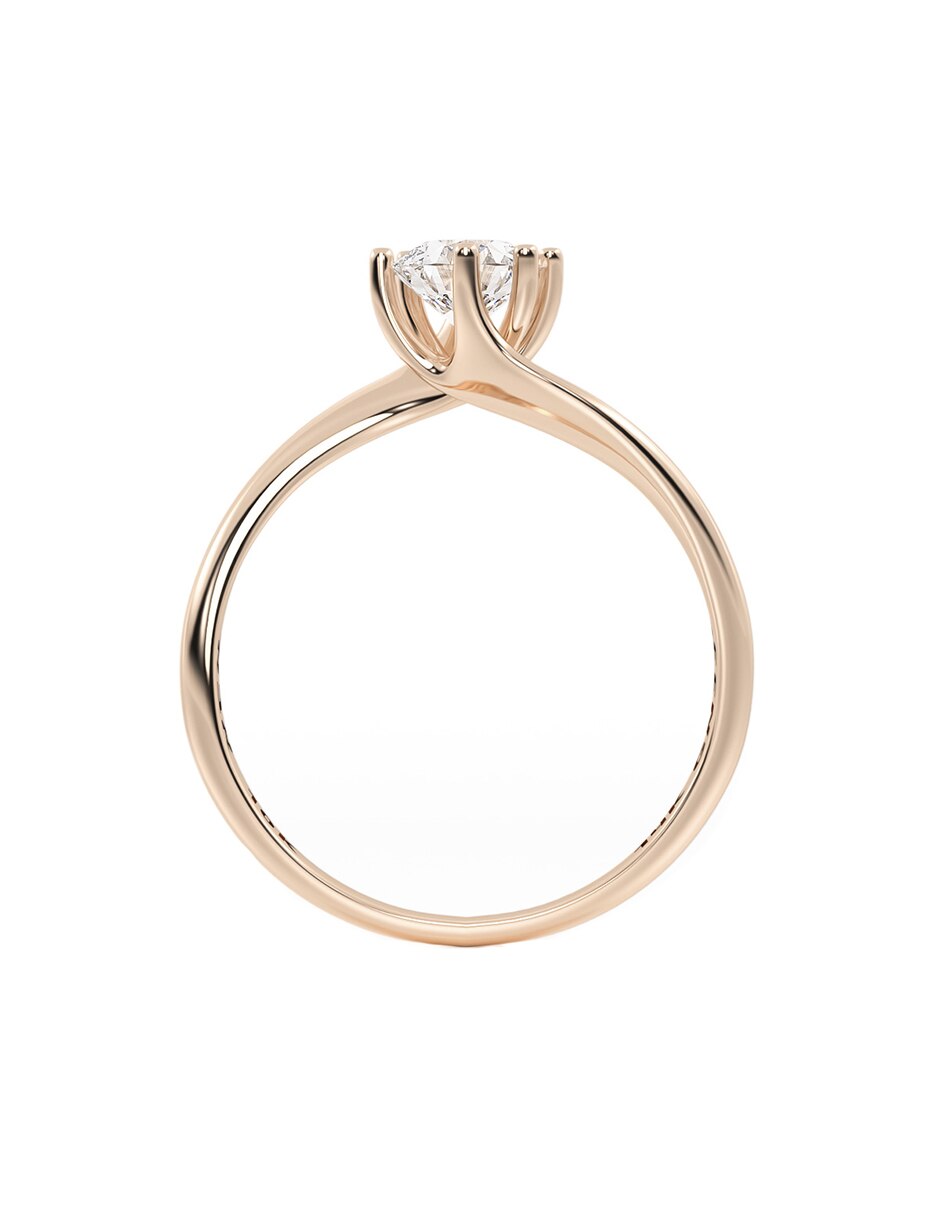 Anillo de compromiso de oro 18 k moissanita 4
