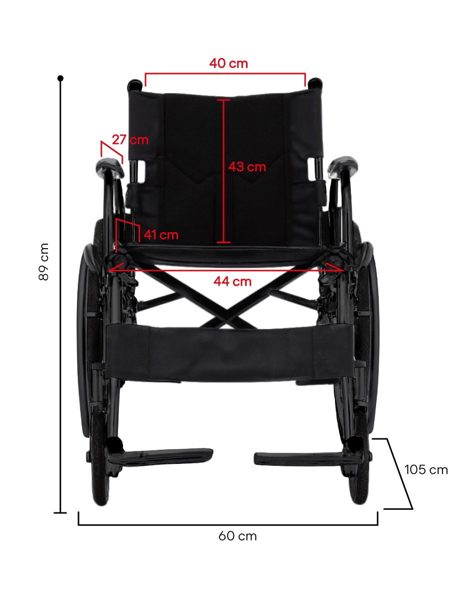 Silla de ruedas lusrmsb11m786 8