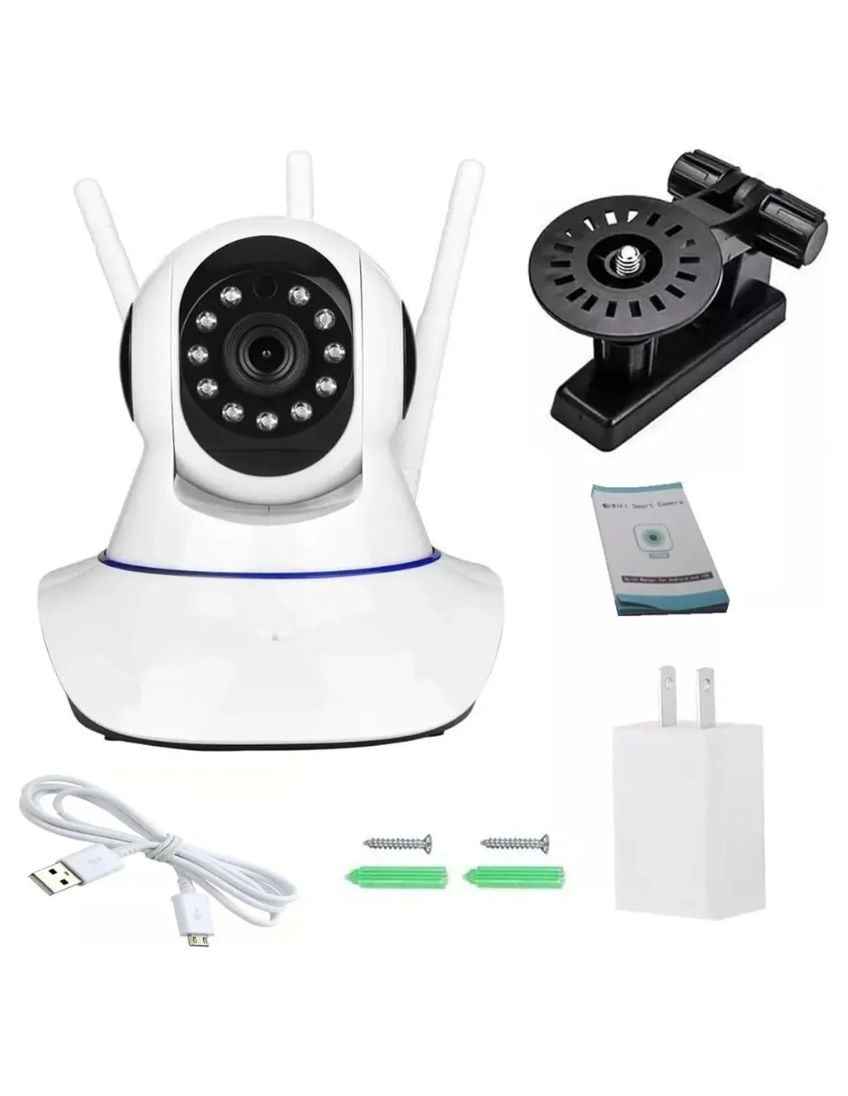 Cámara Wi-Fi de seguridad alámbrica Full HD 360° para Interior