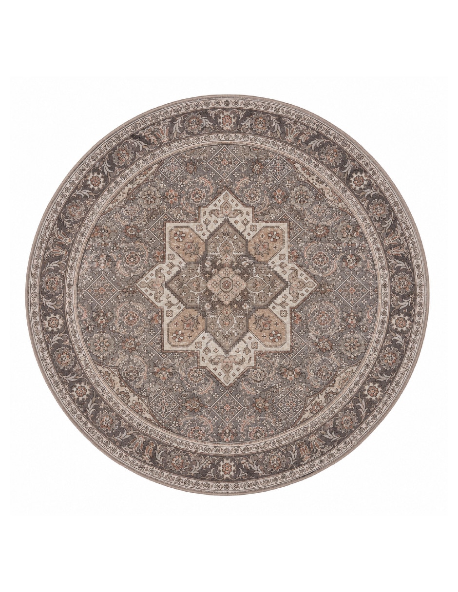 Tapete Mocha-Medallion-Round Tapete Mocha-Medallion-Round