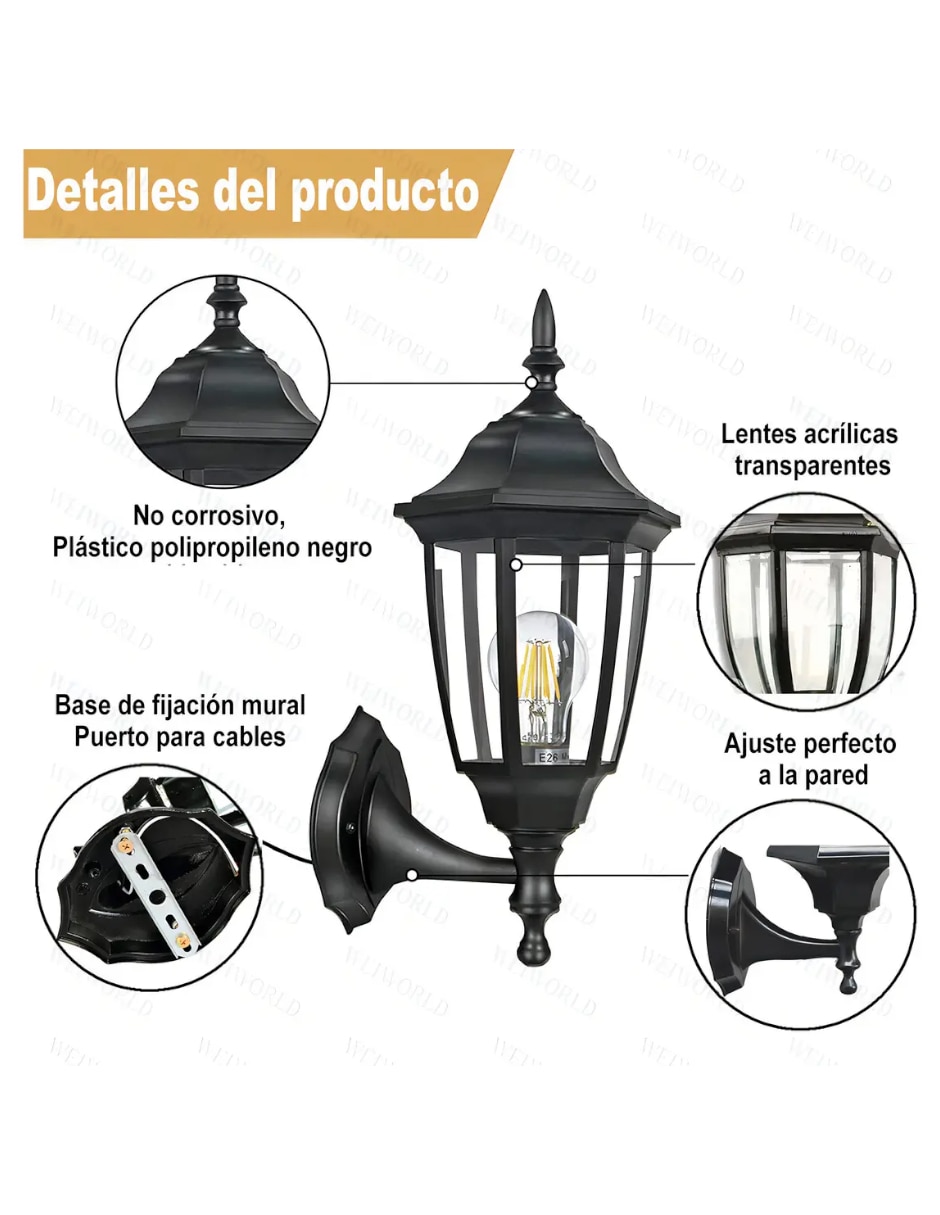 Farol incandescente y led