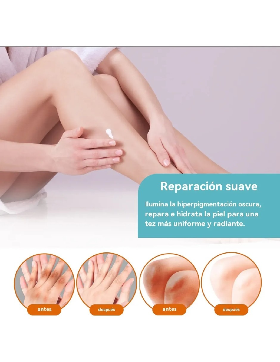 Crema para cuerpo recomendada para aclarar de día y noche para todo tipo piel 3