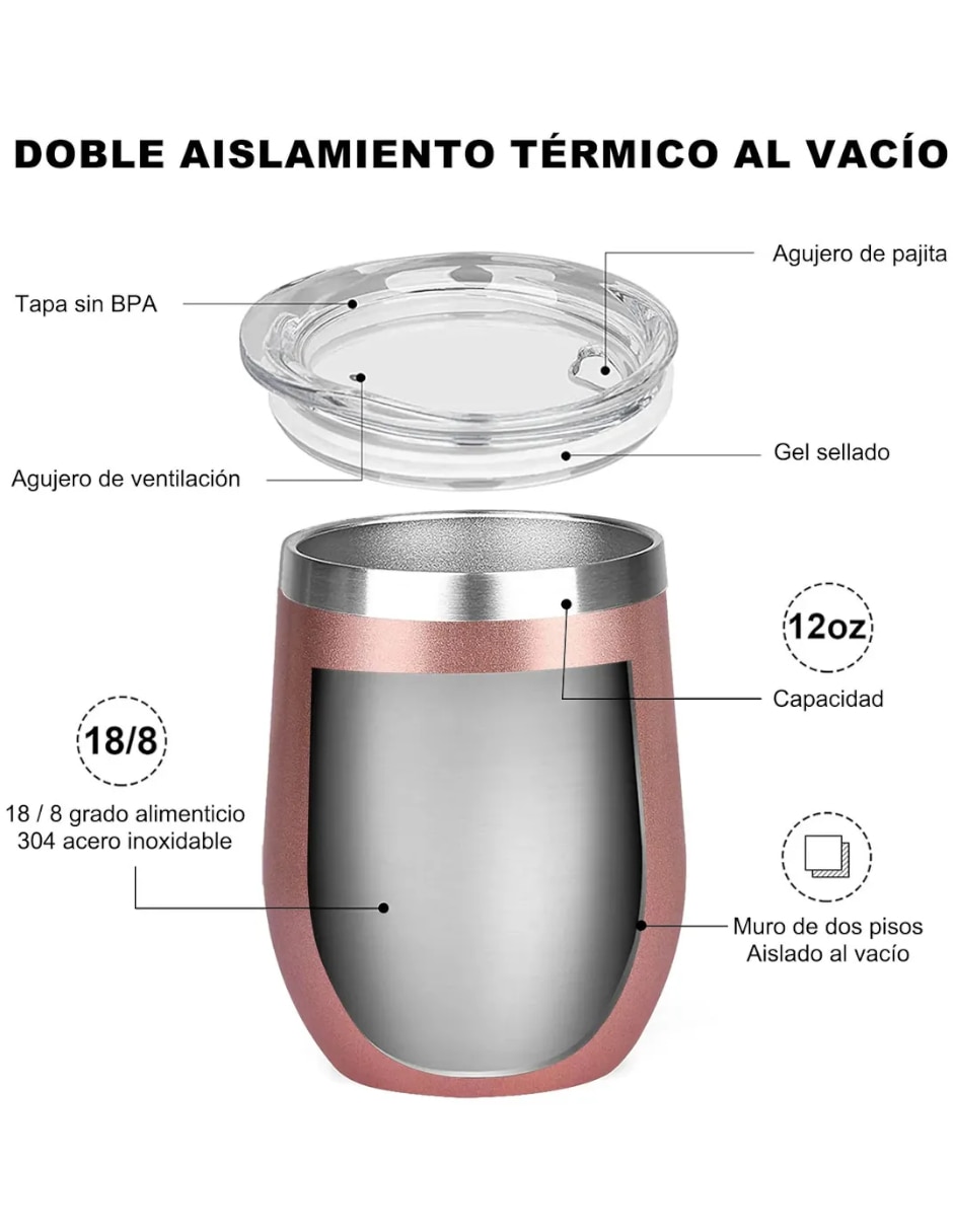 Set termo con tapa a presión