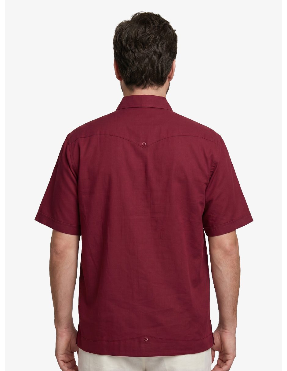 Guayabera manga corta para hombre 6