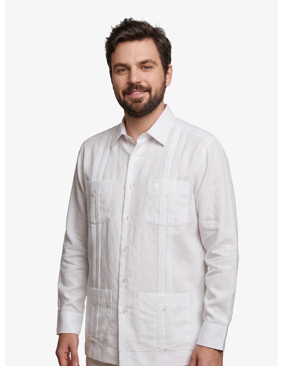 Guayabera manga larga para hombre Guayabera manga larga para hombre