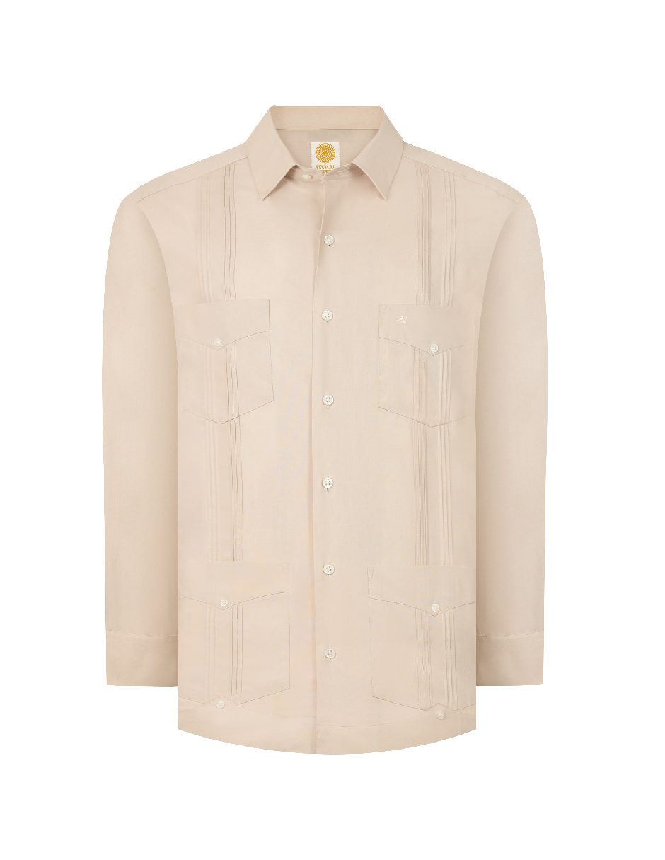 Guayabera manga larga para hombre 5