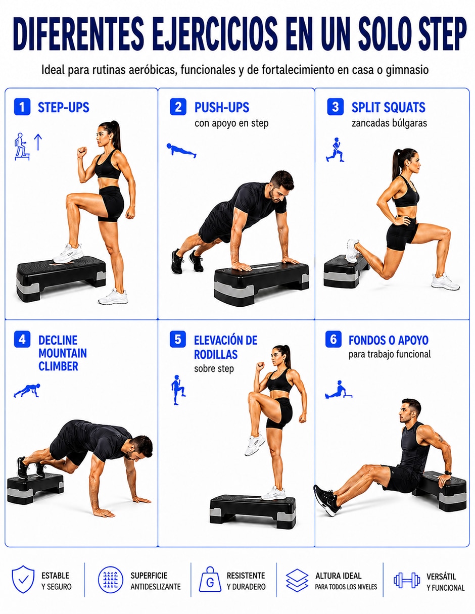 Banco pliométrico para entrenamiento cbhh-1268 3