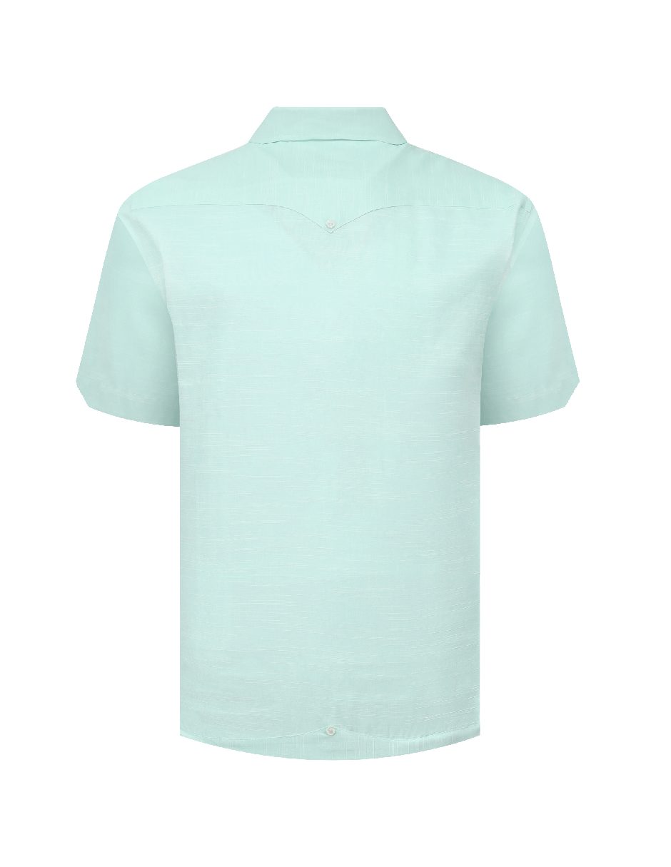 Guayabera manga corta para hombre 4