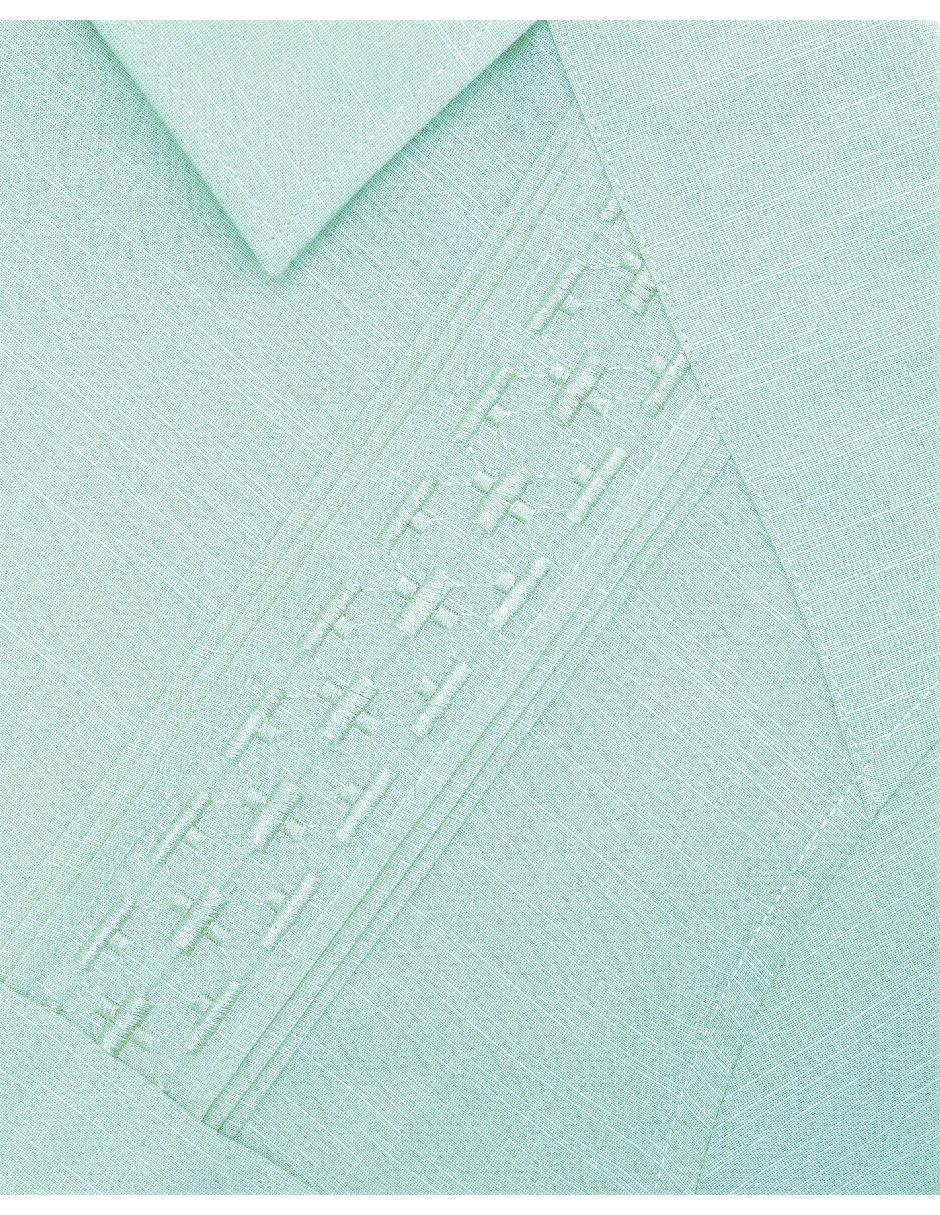 Guayabera manga corta para hombre 7