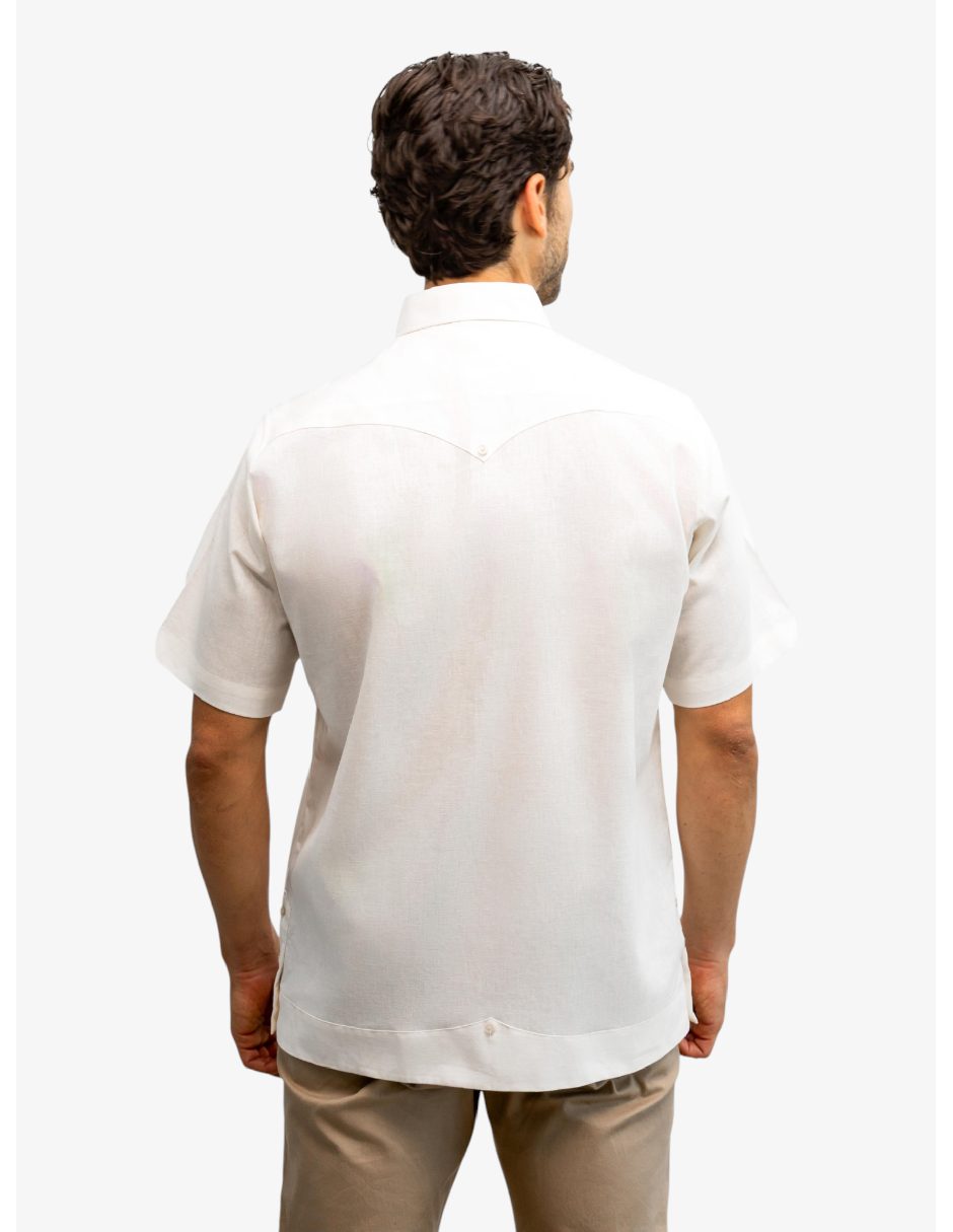 Guayabera manga corta para hombre 6
