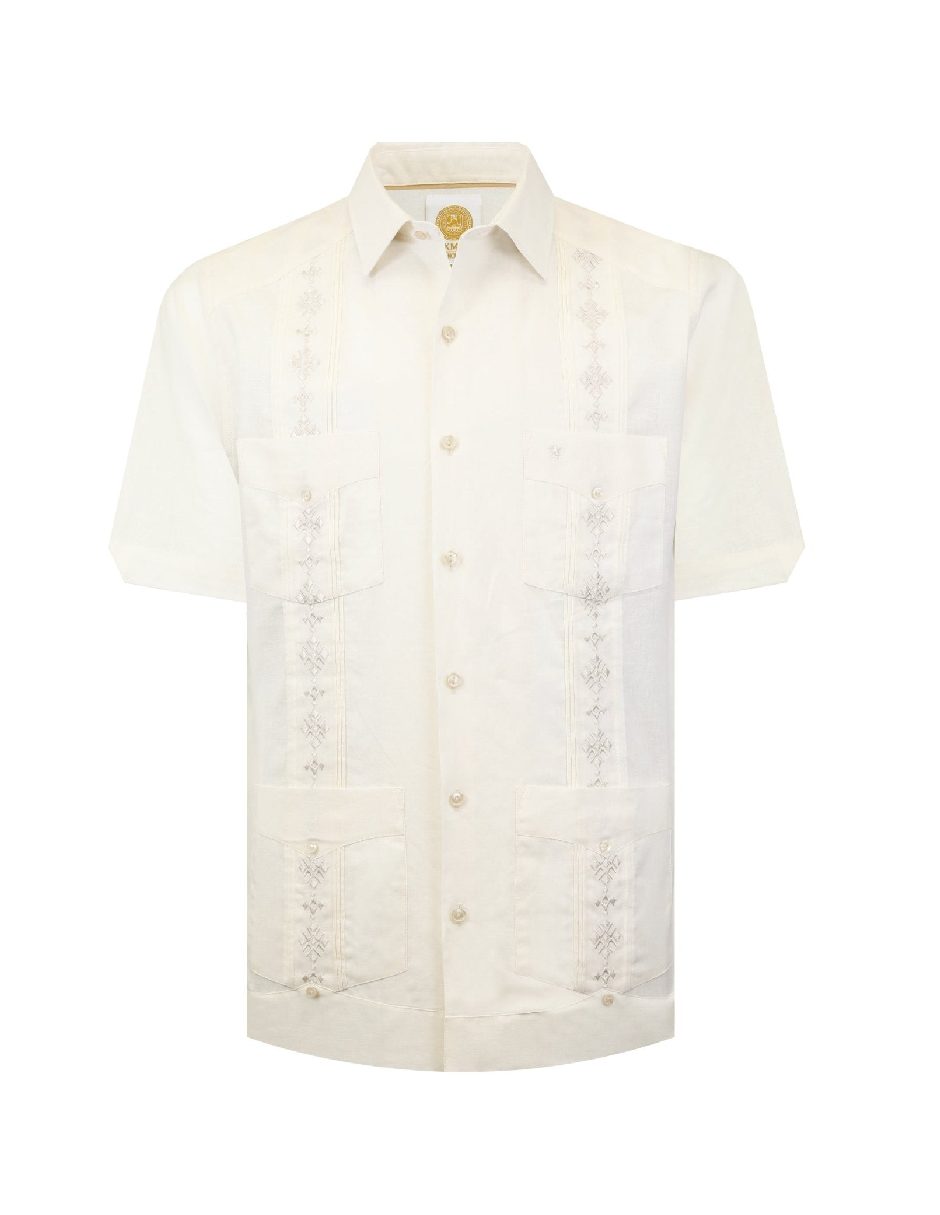 Guayabera manga corta para hombre 5