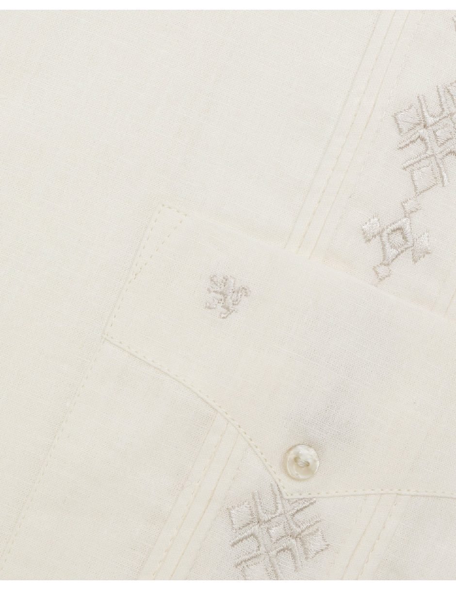 Guayabera manga corta para hombre 7