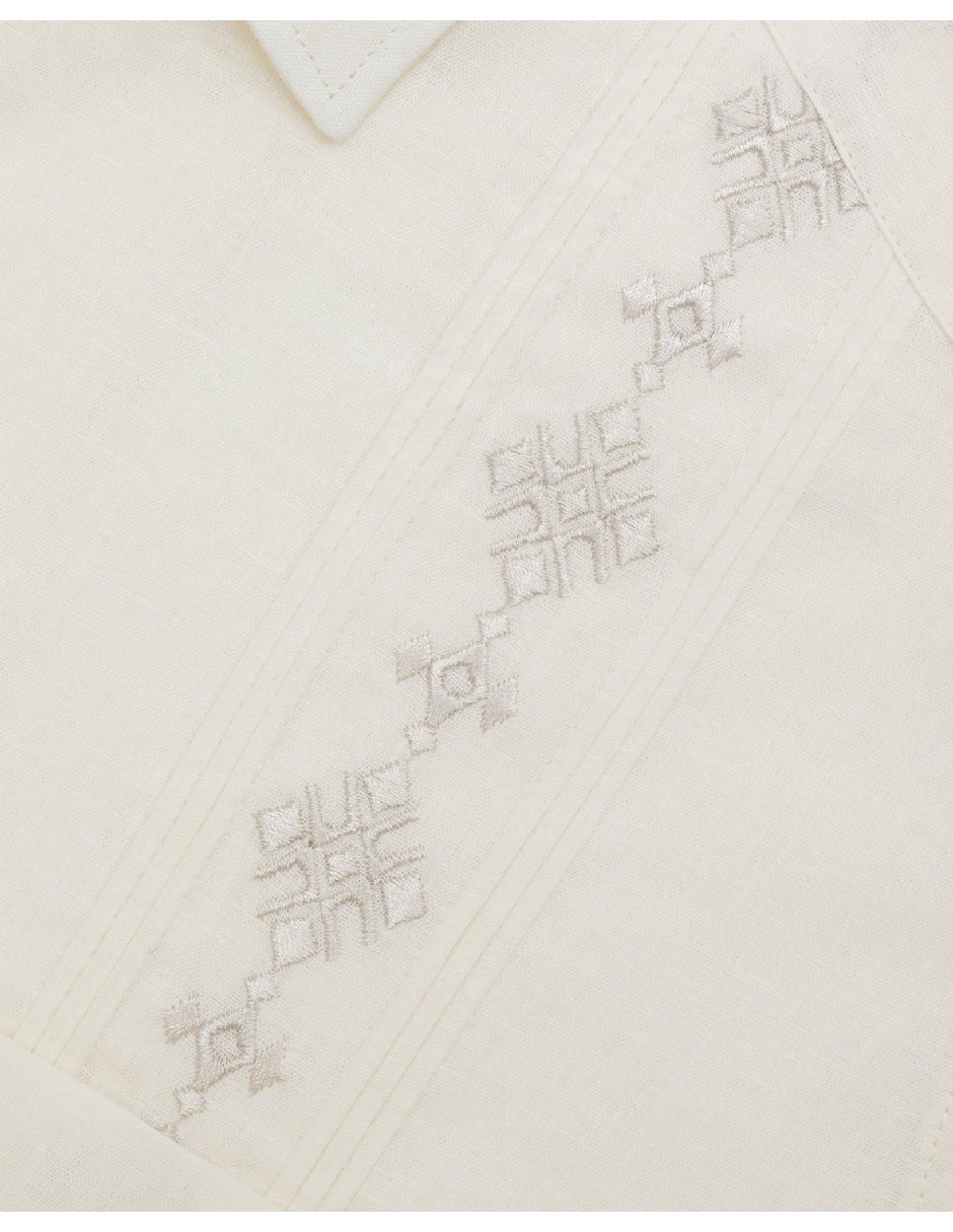 Guayabera manga corta para hombre 3