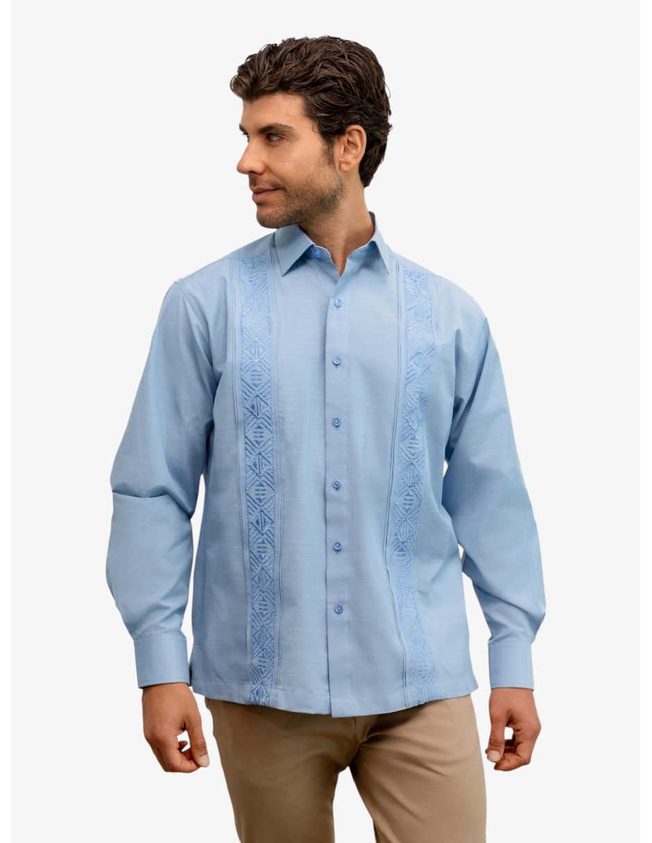 Guayabera manga larga para hombre