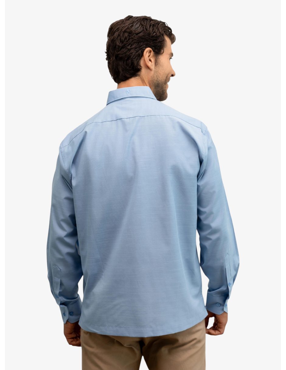 Guayabera manga larga para hombre 7
