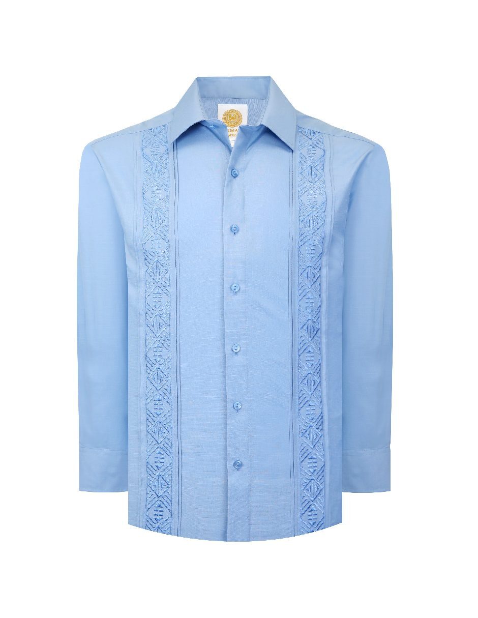 Guayabera manga larga para hombre 5