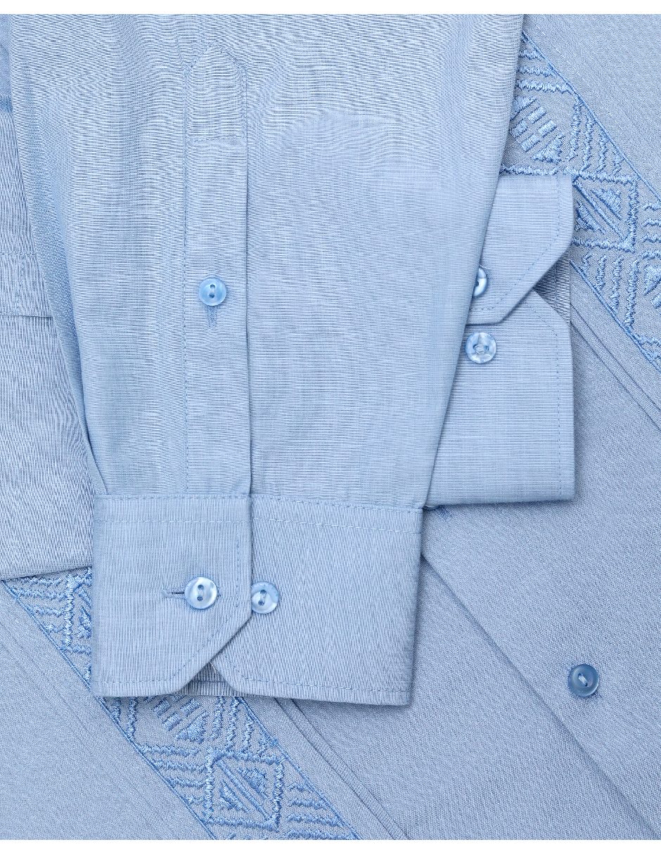 Guayabera manga larga para hombre