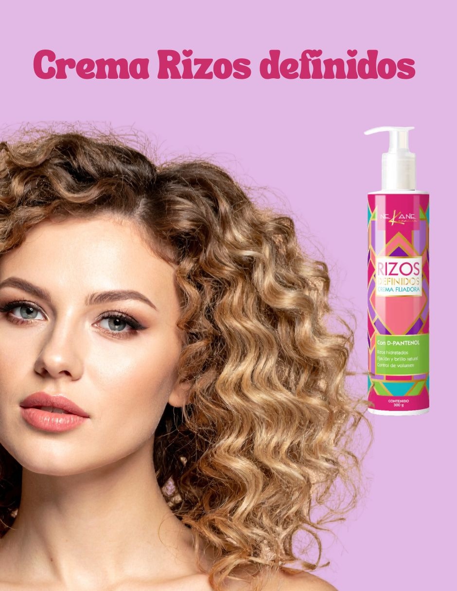 Crema capilar para cabello rizado para antifrizz 2